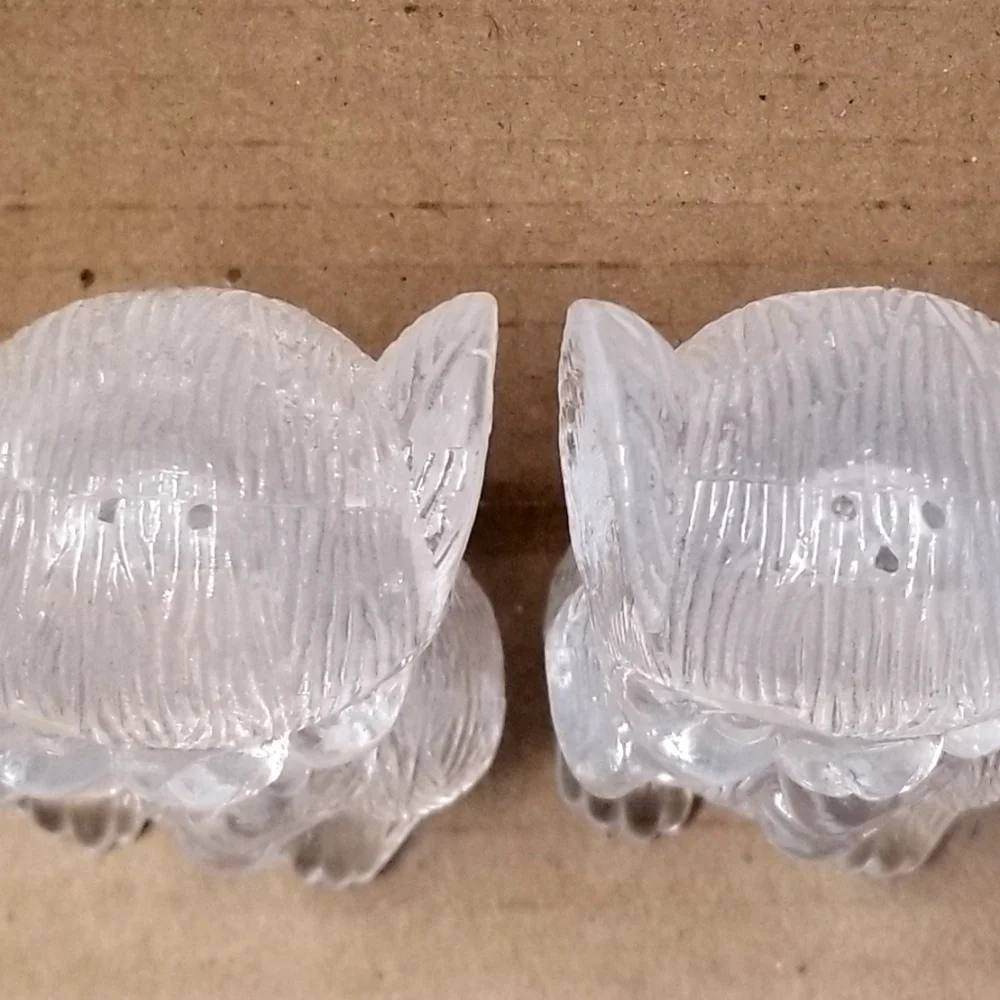 Set of 2 Acrylic Clear Mice Salt and Pepper Shakers